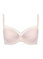 Push-up bra, straps over bust